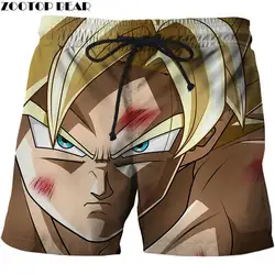 Сердитое выражение Dragon Ball Для мужчин аниме пляжные шорты в повседневном стиле Plage шорты Купальники шорты 2019 новый мужской сухой Прямая