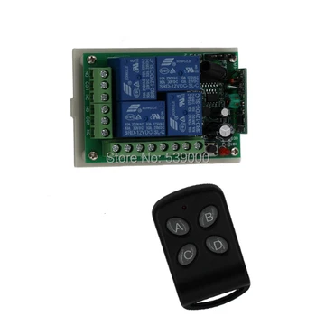 

4CH RF Wireless Remote Control Relay Switch RF Switch Controller Security System 315/433MHZ