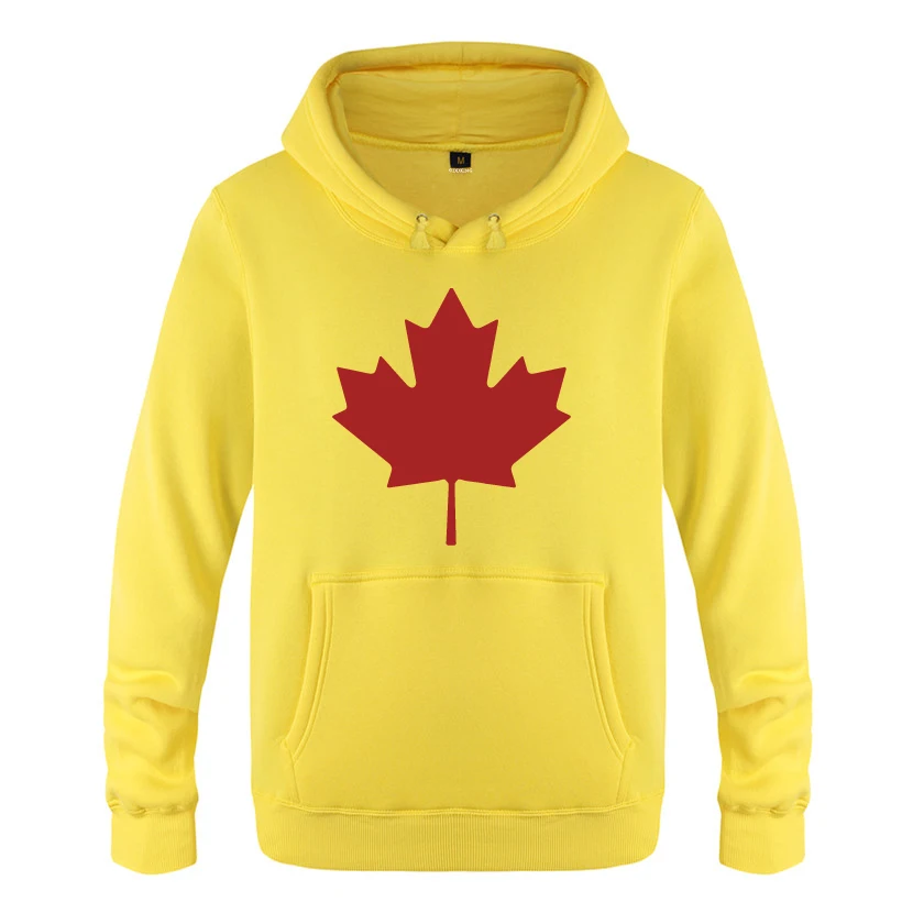 Канада или Toronto кленовый лист креативные толстовки мужские пуловер свитшот флисовый - Цвет: HUAY HOT