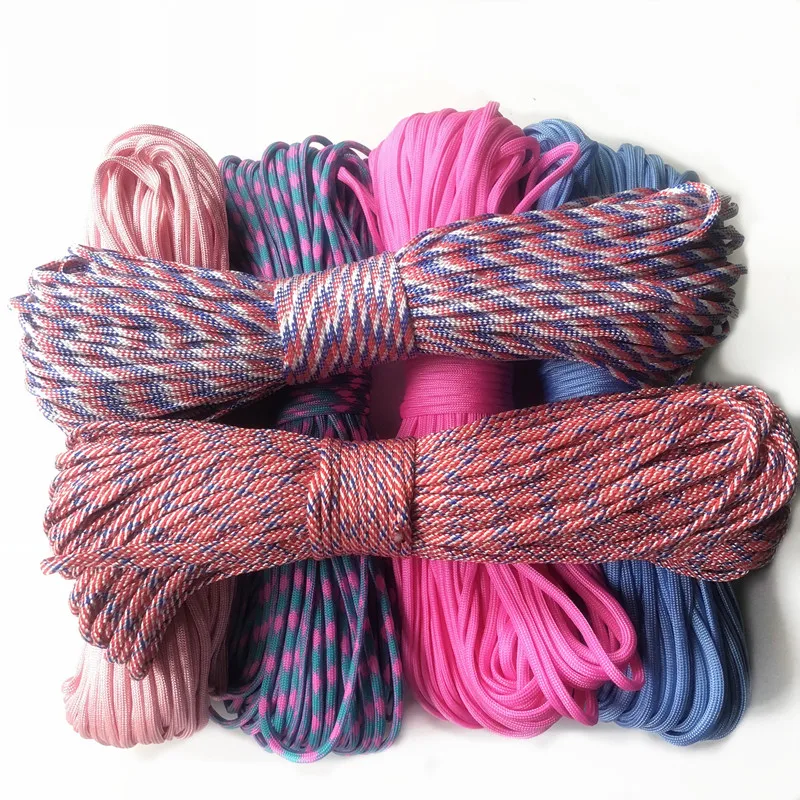 HOT 25/50/100/300FT 2mm Diameter Paracord Rope Parachute Cord CAMPING HiKING