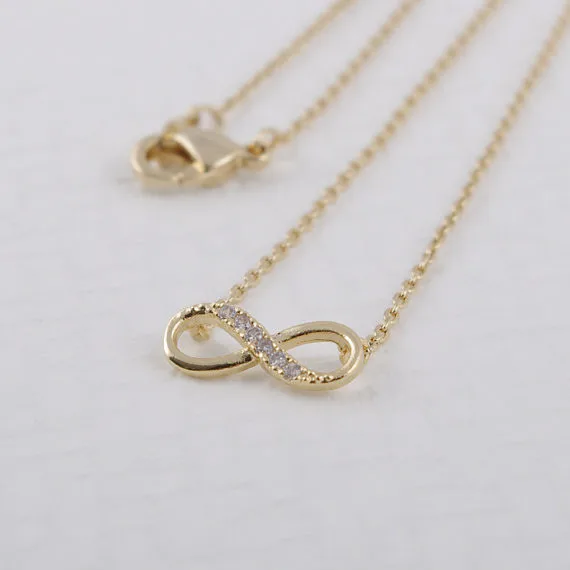 2014-Fashion-18k-Tiny-Infinity-Necklace-in-Gold-Free-Shipping (2)