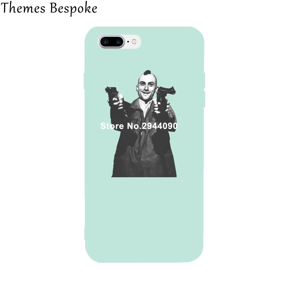 Travis Bickle Taxi Driver Back Cover for iPhone 6 6S 7 7Plus Soft TPU Anti-knock Case Print Colorful |