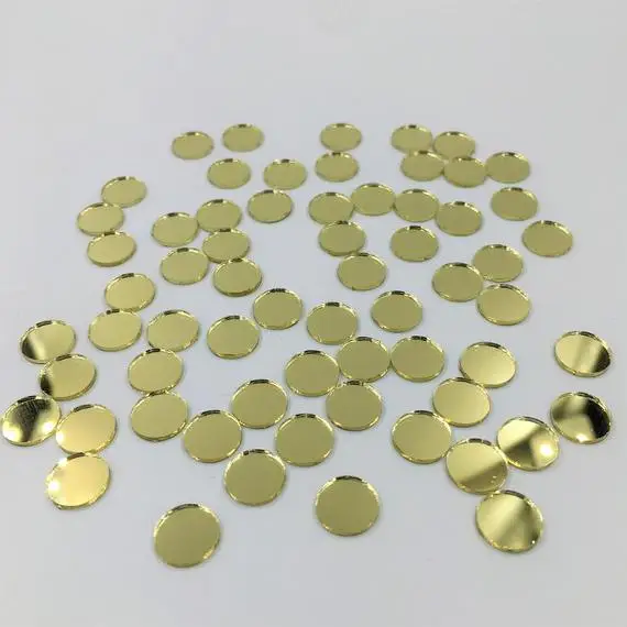 

Mini Round gold Glass Mirror Mosaic Tiles, 1CM Round Glass Mirror, 200PCS/LOT