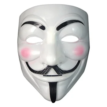 

5pcs Party Cosplay mask V for Vendetta Anonymous Guy Fawkes Fancy Dress Adult Costume Accessory macka mascaras halloween masque