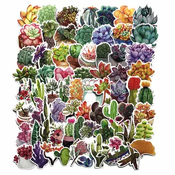 

70Pcs/lot Succulent Cactus Mini Paper Sticker Decoration Stickers DIY For Craft Diary Scrapbooking Planner Kawaii Label Sticker