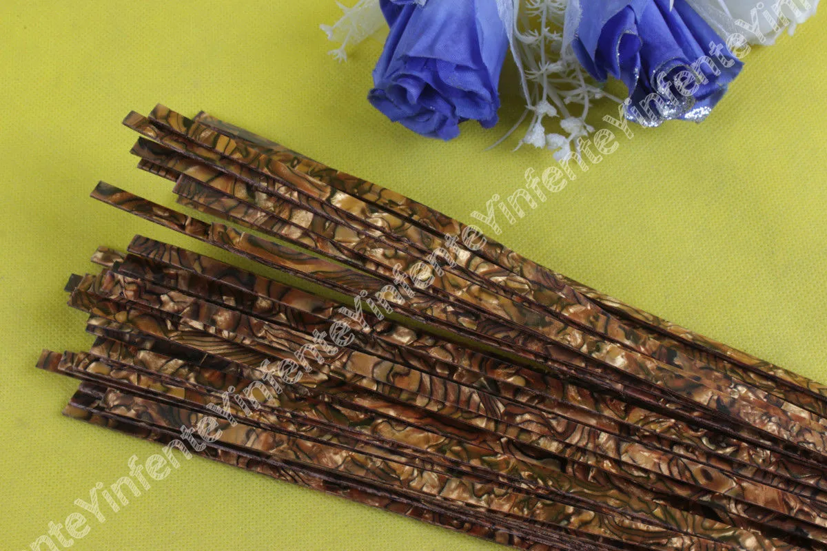 

20 strip LUTHIER PURFLING BINDING MARQUETRY inlay Celluloid Cream 1650x6x1.5mm