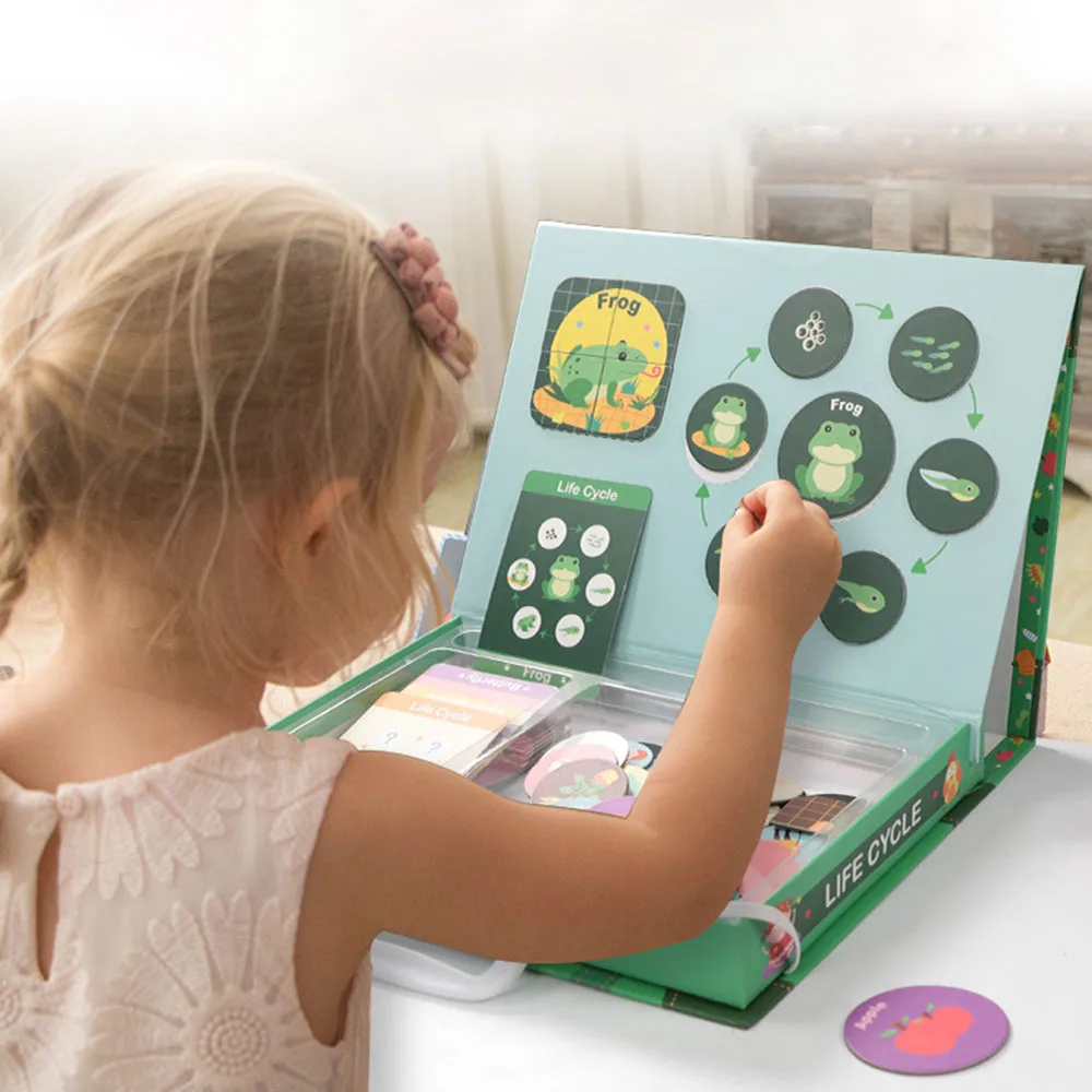 

Cartoon Magnetic Personalized Jigsaw Puzzle Figure/Animals Paper Board Box Educational Toy Gift