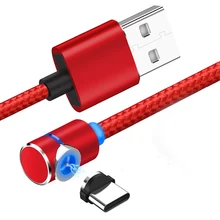 Вращающийся локоть Магнитный кабель для передачи данных Micro usb type-C кабели для зарядки Универсальный зарядный магнит для телефона Android кабель Шнур