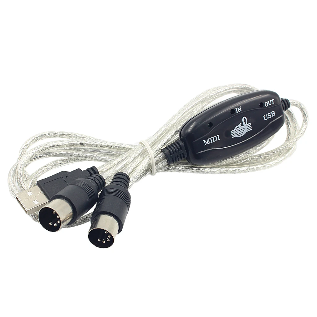 MIDI интерфейс к USB кабель конвертер разъем ПК к синтезатору музыкальная клавиатура инструмент кабель адаптер для домашней музыкальной студии