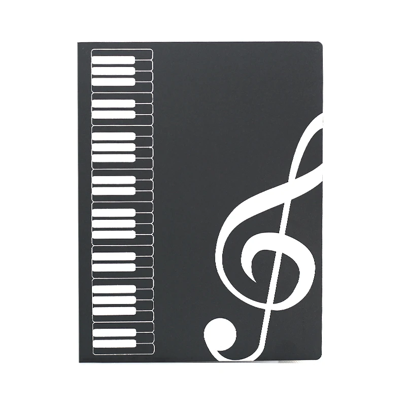 Chemise à partitions de 40 pages au format A4 Chemise de rangement pour  partitions, idéale pour s'entraîner au piano, au violon et aux instruments  de