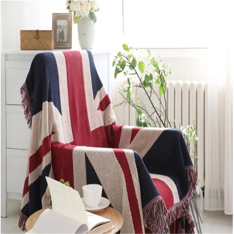 

AOVOLL Rugs And Carpets For Home Living Room Carpet Kids Room American Country Retro British Style Line Blanket Sofa Carpet