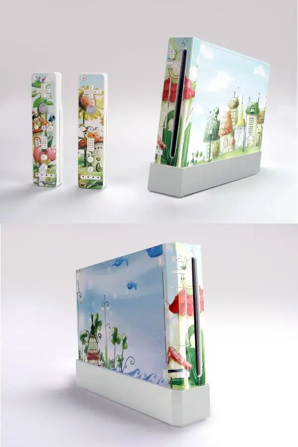 

Fairy Kingdom 074 Vinyl Skin Sticker Protector for Nintendo Wii and controller skins Stickers