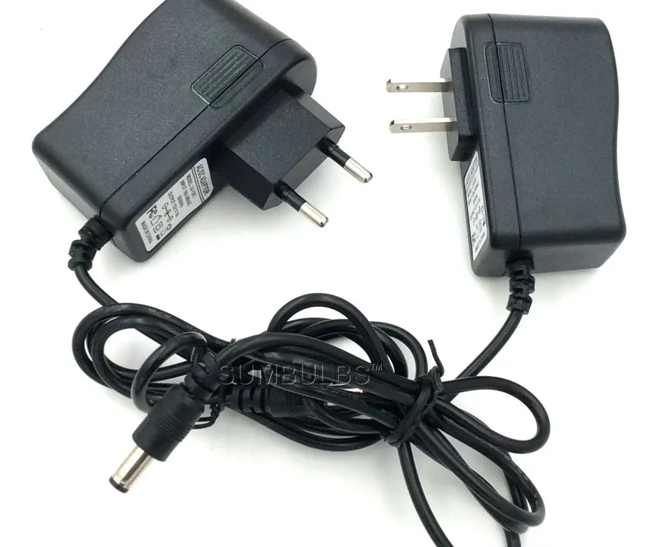 DC LED Power Supply Charger Transformer Adapter  110V 220V to 12V For LED Strip EU US AU UK Cord Plug Sock (8)