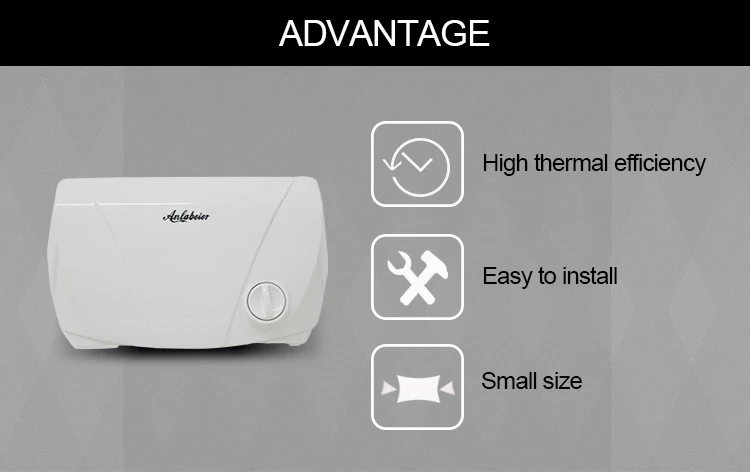 Anlabeier дешевые цены маленький размер многоточечный 5,5 кВт Мгновенный водонагреватель Электрический на продажу без шнура питания