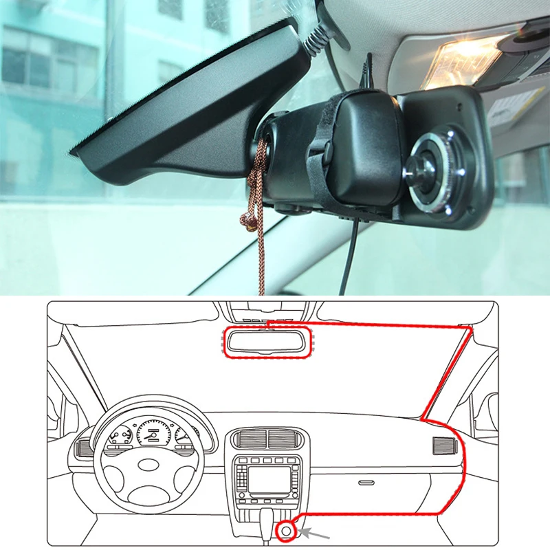 E ACE A23 4 3 дюймов FHD 1080 P Dash Cam Автомобильный видеорегистратор Камера зеркало заднего
