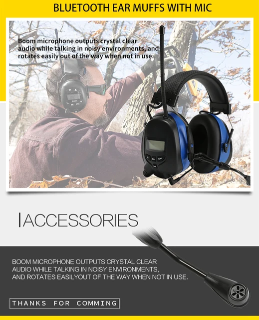 Bluetooth Hearing Protection Earmuffs 