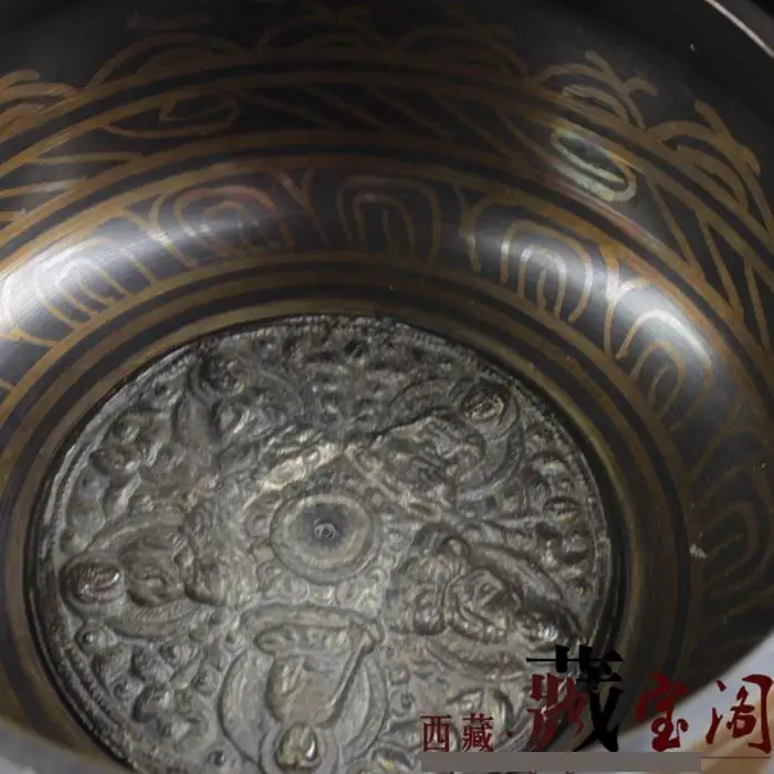 17CM Tibetan Singing Bowl Himalayan Hand Hammered Chakra Meditation Home Decoration Crafts Religion Belief Yoga Bowl 2