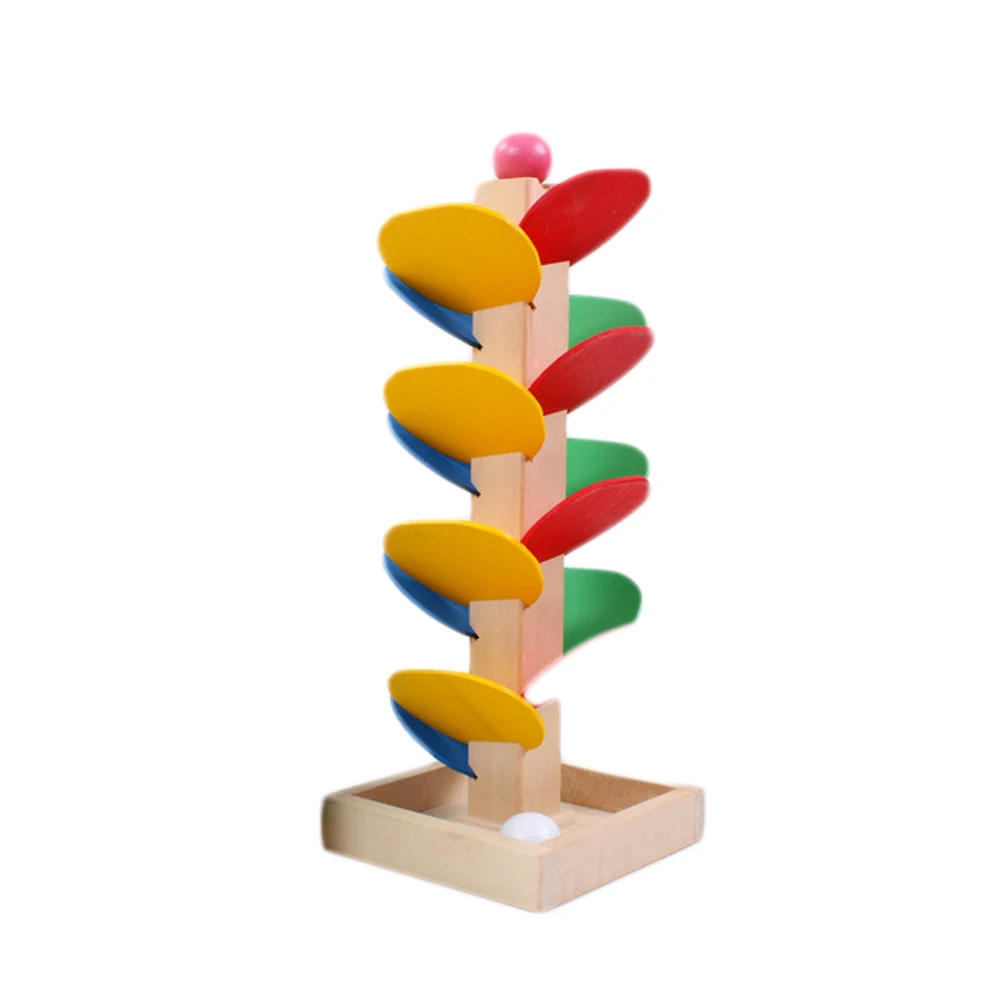 Развивающие игрушки блоки Деревянные Дерево блоки мраморный шар Запуск трек игра Детские Дети интеллект обучающая игрушка