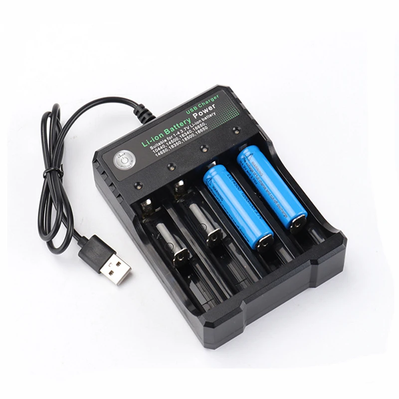 

3.7V Lithium Battery Charger Li-ion Battery USB Charging Portable Electronic Cigarette 18650 18350 16340 14500 Battery Charger
