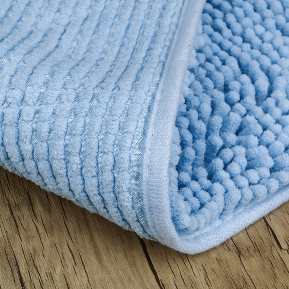 Коврик для ванной из твердой микрофибры Chenille водопоглощающий лохматый коврик