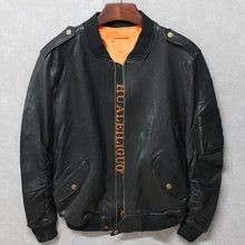 Мужская мягкая куртка из овчины. Мужская классическая кожаная куртка. Качественные повседневные куртки размера плюс. Новая одежда в бейсбольном стиле