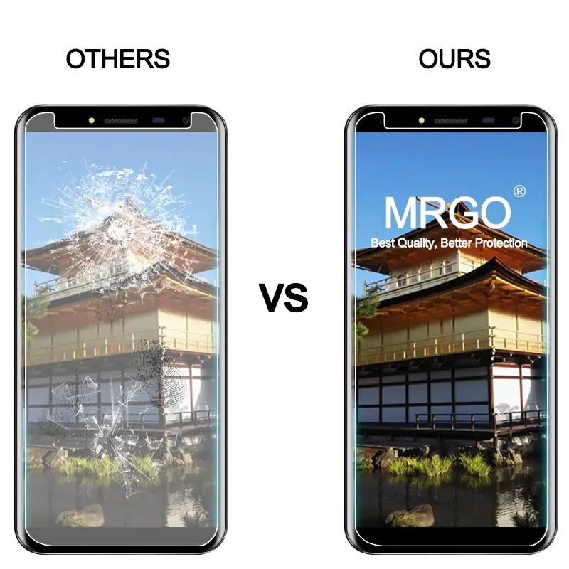 MRGO закаленное стекло для Oukitel C8 Защитная пленка экрана на 9H 2 5D мобильный телефон