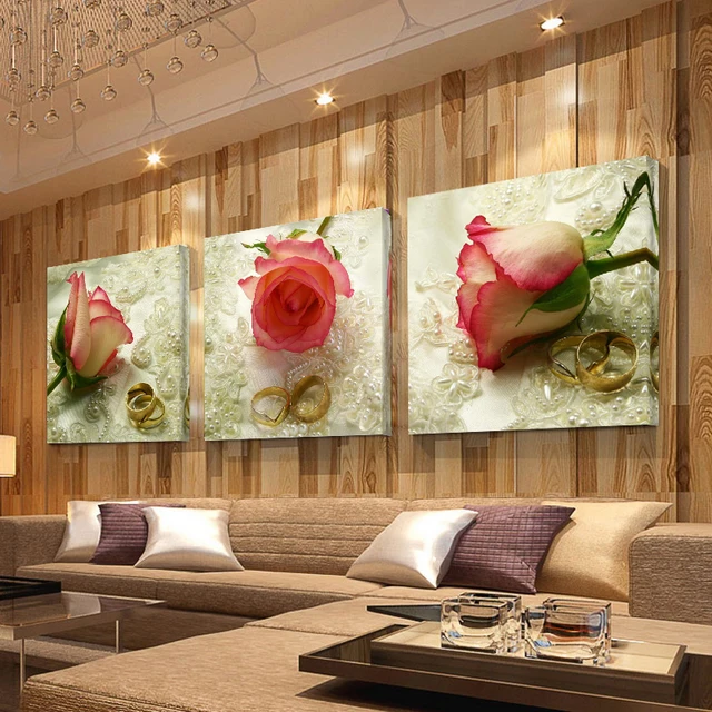 3 Panel Foto Bloemen Schilderijen Schilderij Hd Print Canvas Muur ... 3 Panel Foto Bloemen Schilderijen Schilderij Hd Print Canvas Muur ...
