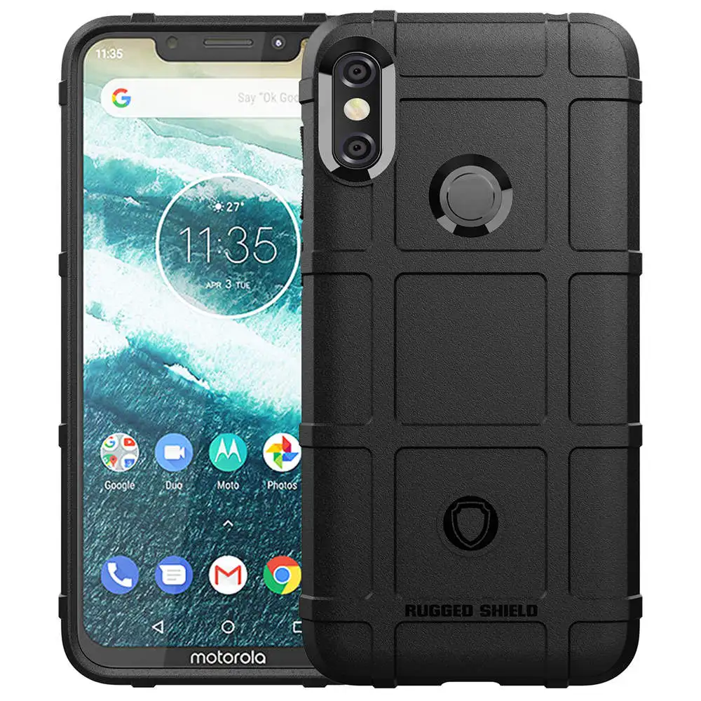 capa For Motorola One Power Shockproof Soft Rubber TPU Phone Case Cover on the for moto one power XT-1942 Moto XT-1941Back | Мобильные