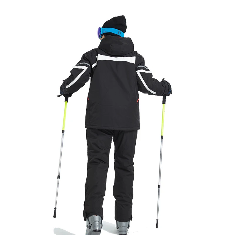Лыжный костюм для мужчин зима водонепроницаемая ветрозащитная плотная теплая зимняя одежда мужские лыжные комплекты куртка лыжные и сноубордические костюмы бренды