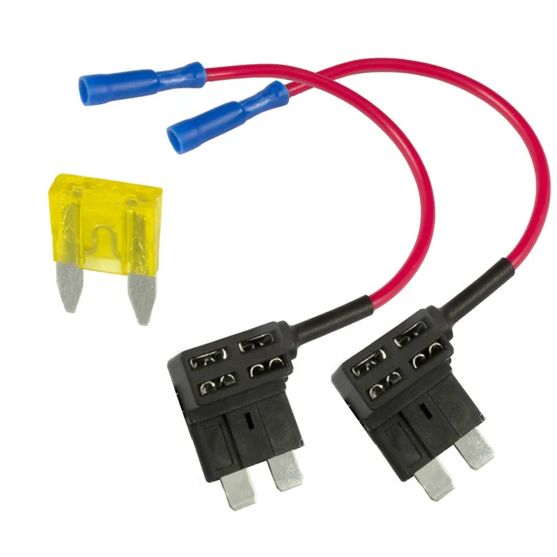 

2Pcs Add A Circuit Piggy Back Fuse Tap Standard Blade Fuse Holder ATO 12V 10A Dc Fuse Holder Tap Parts Car Blade Fuse Holder