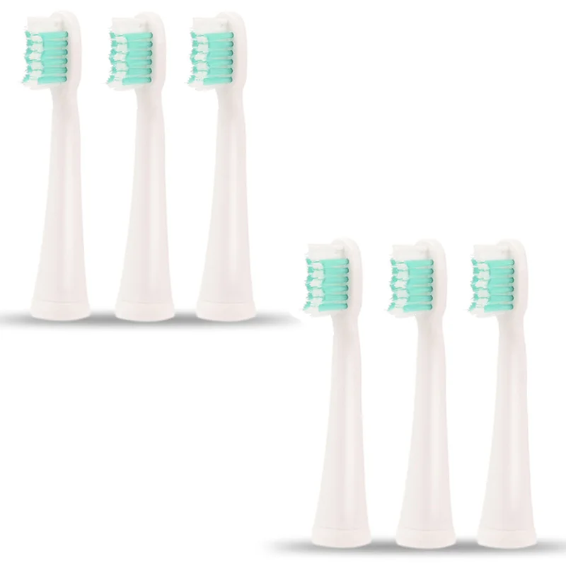

6 Pcs Electric Toothbrushes Head Replacement With Food Grade ABS Body Suit for KM-907 America Dupont Brushe Bristles