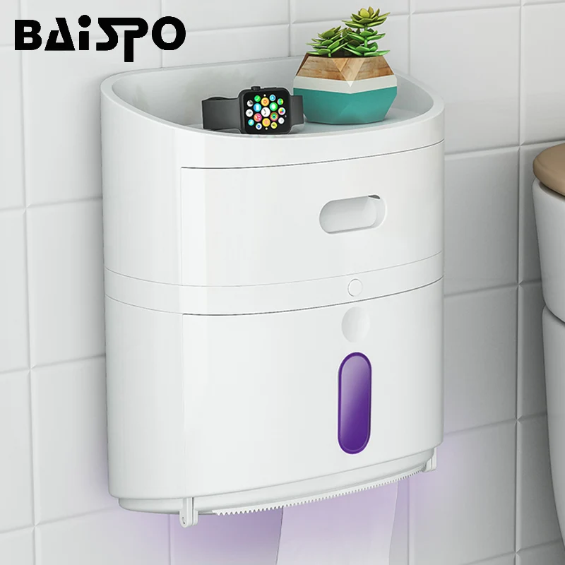 BAISPO портативный держатель туалетной бумаги уф стерилизация гигиеническая