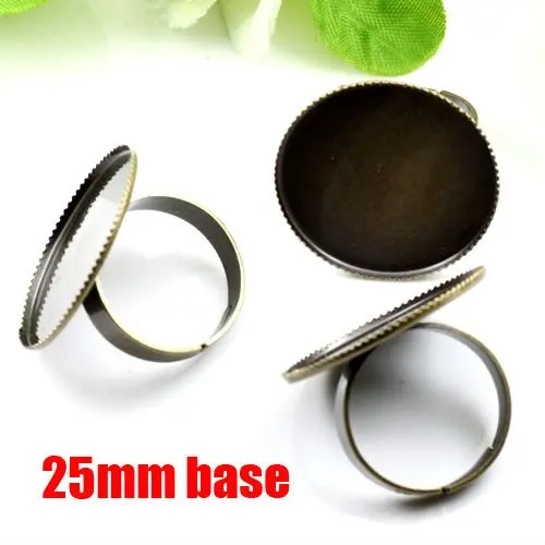 DIYJewelry Ring Findings-Antique Bronze 25mm Base Blanks&ampRing Cares | Украшения и аксессуары