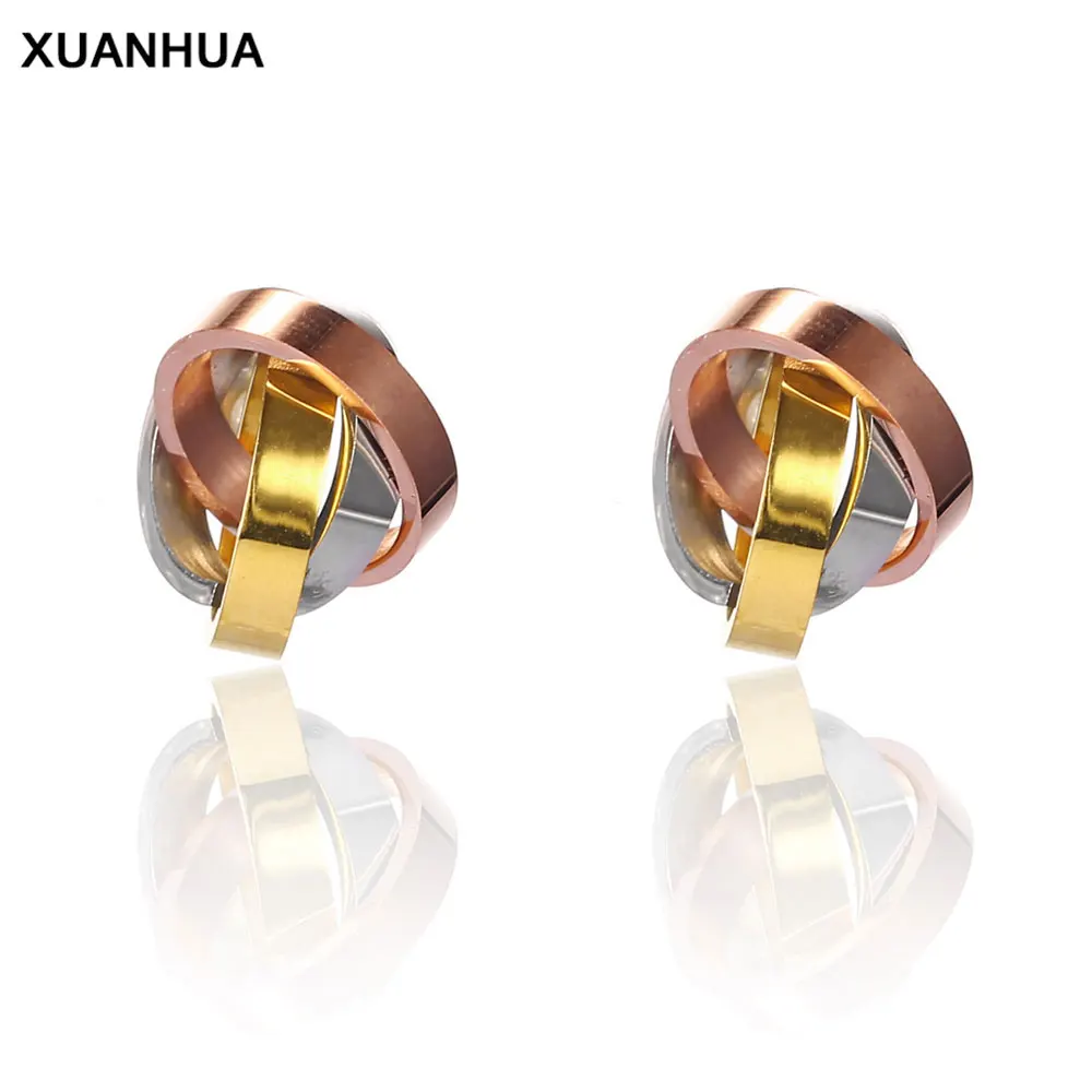 XUANHUA нержавеющая сталь для женщин Vogue 2019 геометрический Шарм серьги-гвоздики