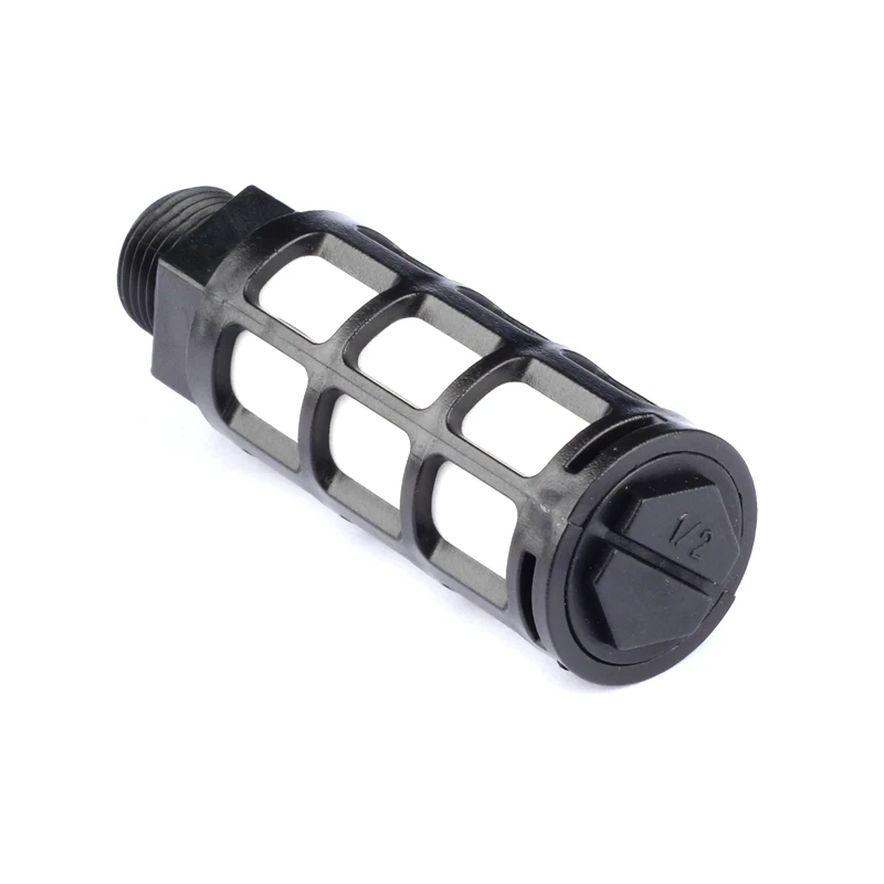 10pcs Plastic Muffler Noise Deadener Air Filter Aquarium Water Pipe Outlet Noise Snubber Pneumatic Exhaust Muffler