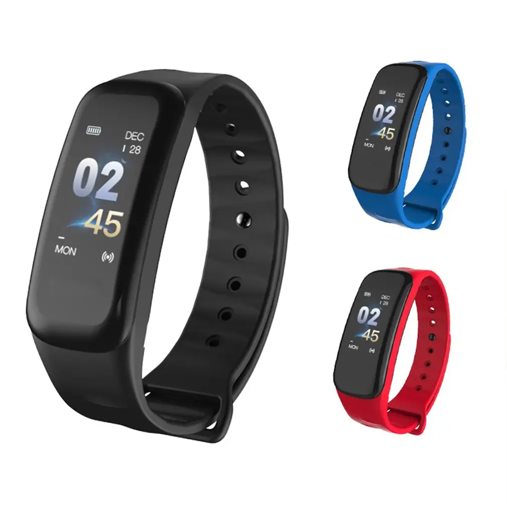

TLWTB1p 1Plus Color Screen Smartband Blood Pressure Heart Rate Monitor Waterproof Pedometer Sport Bracelet Multilanguages