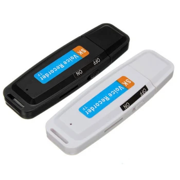 

Portable USB 2.0 Digital Audio Voice Recorder Pen Dictaphone 8GB Recording Flash Drive U-disk TF Card Slot Rechargeable