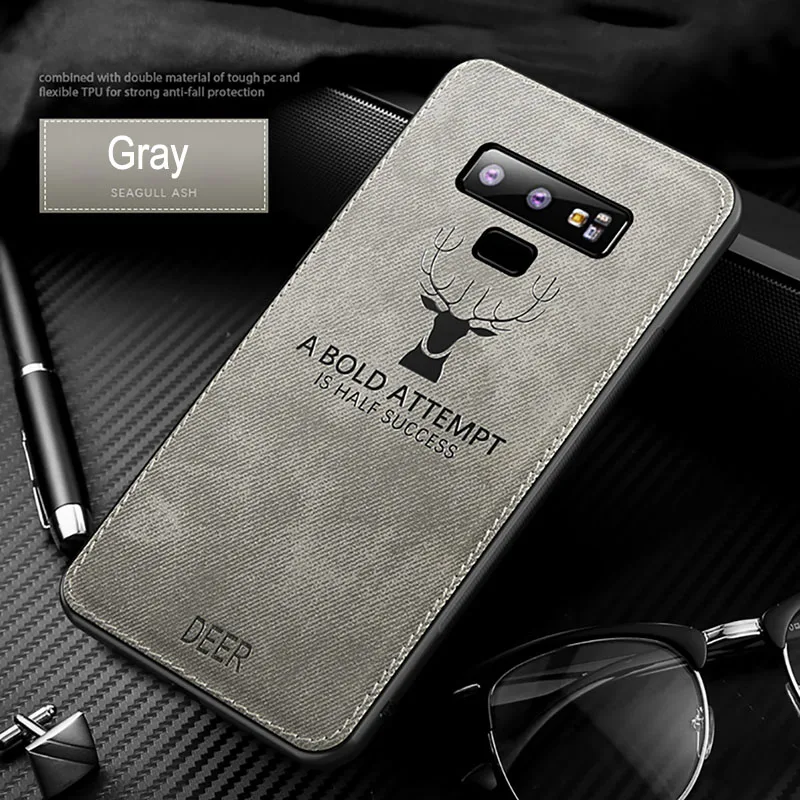 Luxurious Fabric Deer Design Shockproof Soft Bumper Phone Case