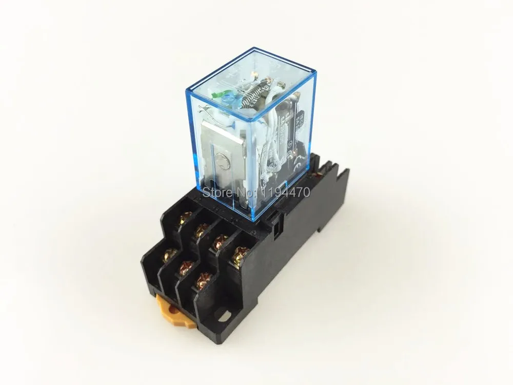 MY4NJ HH54P 4NO 4NC 14-polig Coil Power Relay Spulen Leistungsrelais w// Base