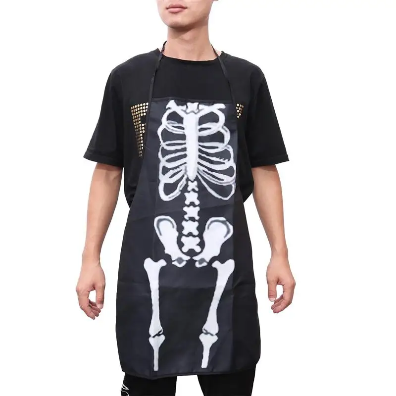 1 шт. декоративный страшный скелет Хэллоуин фартук аксессуары для одежды кухонный поварский фартук для костюма вечерние карнавальные косплей