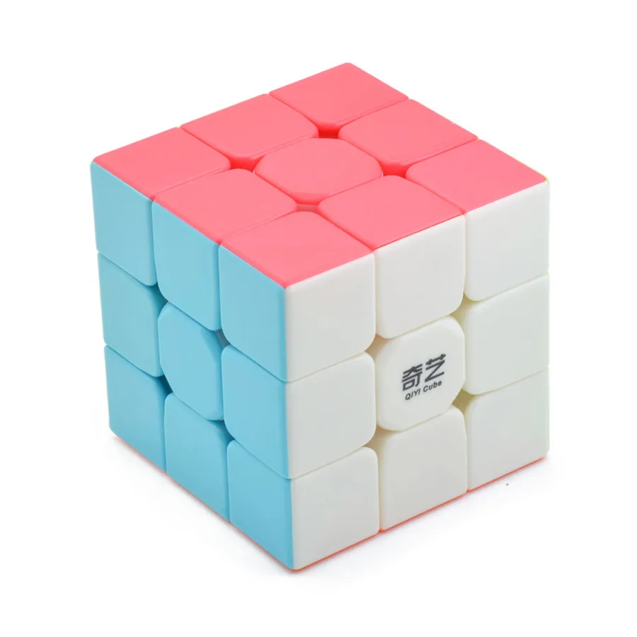 Воин W 3x3x3 Stickerless скорость волшебный куб головоломка игрушки головоломка 3D IQ игра ультра-гладкая 3x3 Qiyi 3*3*3 многоцветная