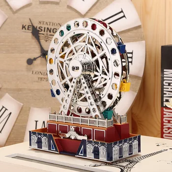 

Creative Ferris Wheel Music Student Gifts Resin Crafts Ornaments 24 * 19.2cm Luminous Pronunciation