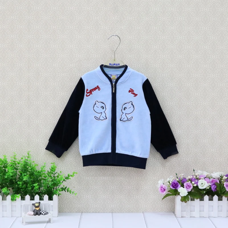 

Spring and Summer Children Long Sleeve Velour Jacket Soft Boys and Girls Blouse Baby Fashion Shirts Newborn Clothing 2019 New