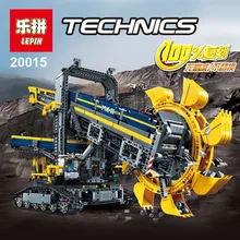 LEPIN 20015 technic series 3929pcs Bucket wheel excavator Model Building Kits Minifigure Blocks Bricks Toy Gift Compatible 42055