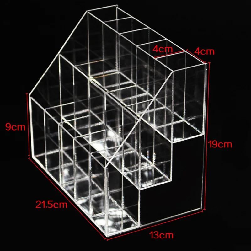 Прозрачный акриловый 3 слоя 15 Маникюр для ногтей сетка лак стойка держатель подводка для глаз органайзер для хранения Макияж инструменты пенал дисплей полка