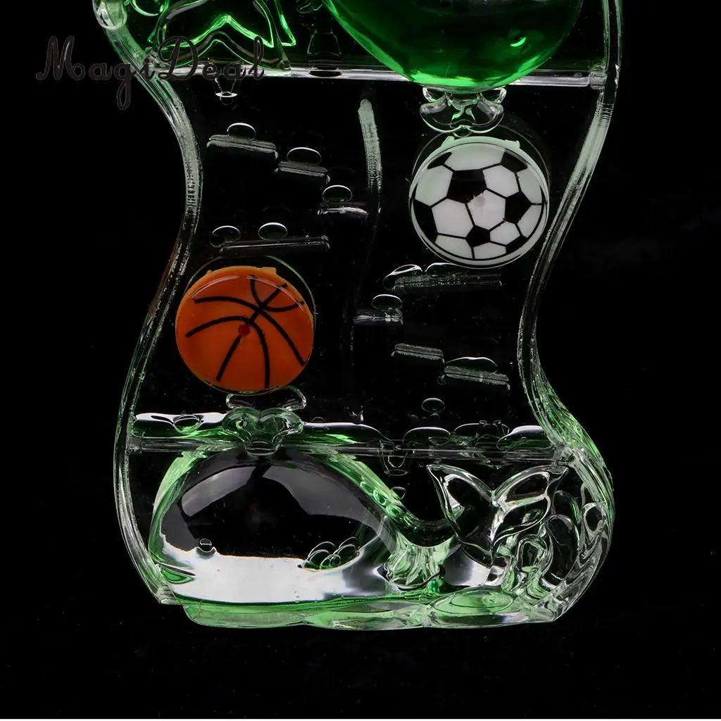 Floating Color Mix Illusion Whale Ball Floating Oil Hourglass Liquid Motion Toy Bubble Timer Desk Gadget