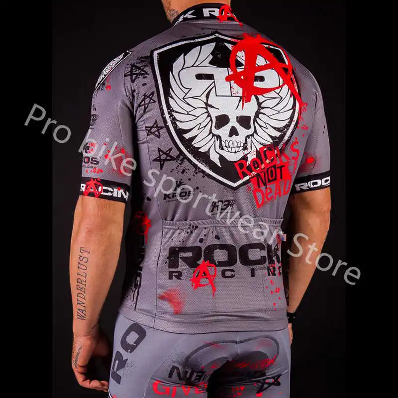 Велоспорт Джерси Pro Team Рок Гонки короткий рукав велосипед+ дышащие шорты комплект Майо Ropa Ciclismo Одежда
