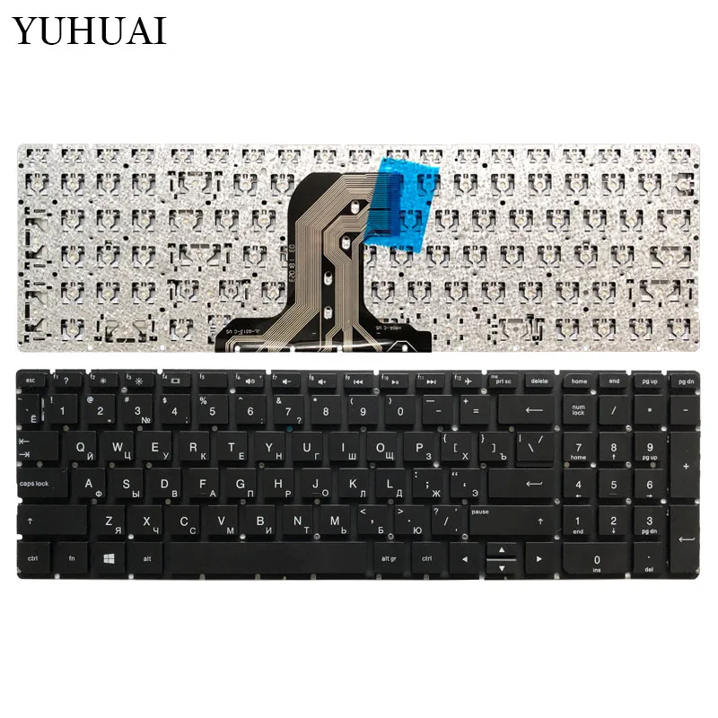 

New RU Laptop keyboard For HP 250 G4 256 G4 255 G4 15-ac 15-ay 15-ac000 15-af 15-af000 no Frame Teclado Russian Keyboard