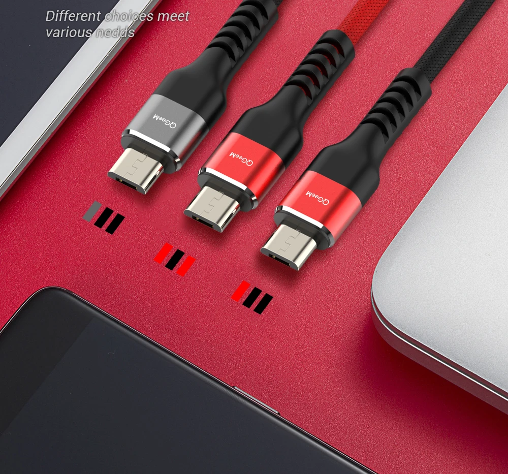 QGeeM Micro USB кабель 2.4A нейлон Быстрая зарядка USB кабель для передачи данных для samsung Xiaomi LG планшет Android мобильный телефон usb кабель для зарядки