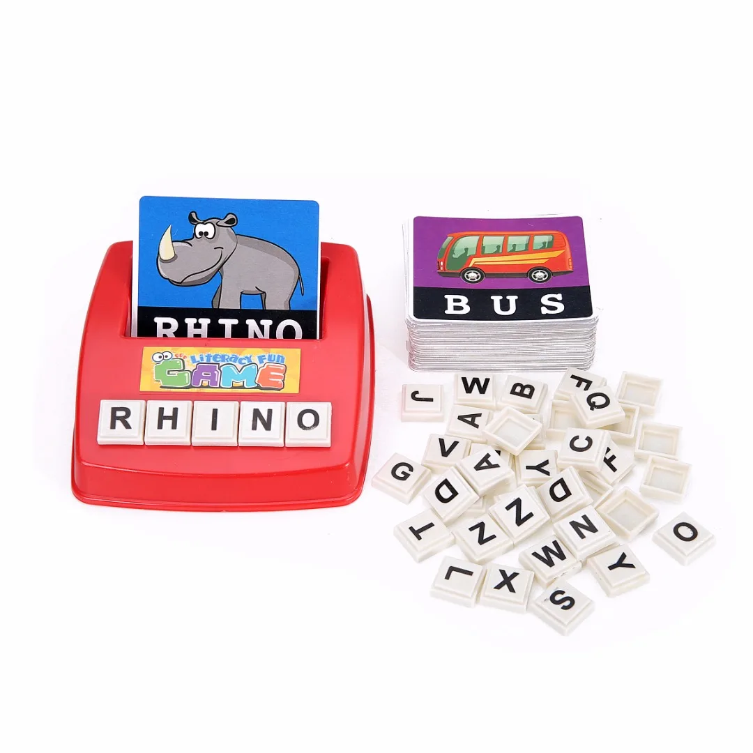 

New Children English Spelling Alphabet Letter Game Early Learning Educational Toy Gift Kids Language teaching Random Color
